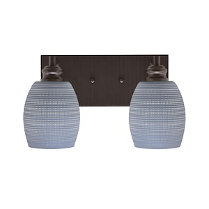 Edge - 2 Light Bath Bar-8 Inches Tall and 14 Inches Length - 1317297