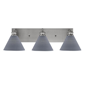Edge - 3 Light Bath Bar-7.25 Inches Tall and 25.25 Inches Length - 1317360