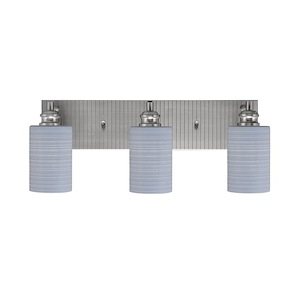 Edge - 3 Light Bath Bar-8.5 Inches Tall and 22 Inches Length - 1317346