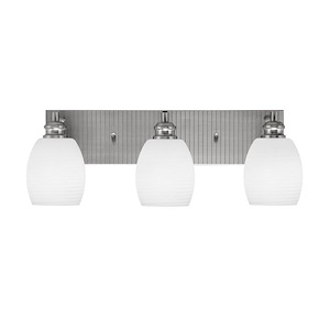 Edge - 3 Light Bath Bar-8 Inches Tall and 22.75 Inches Length - 1317373