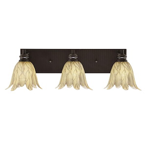 Edge - 3 Light Bath Bar-8 Inches Tall and 25.5 Inches Length - 1317306