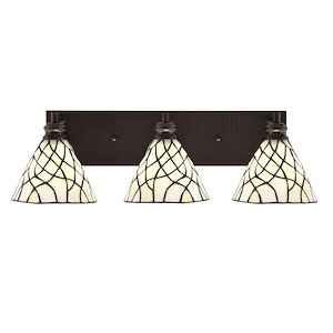Edge - 3 Light Bath Bar-7.75 Inches Tall and 25.25 Inches Length - 1317349