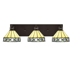 Edge - 3 Light Bath Bar-6.75 Inches Tall and 24.75 Inches Length - 1317376