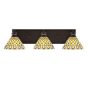 Edge - 3 Light Bath Bar-6.75 Inches Tall and 25.5 Inches Length - 1317362