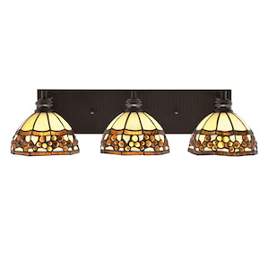 Edge - 3 Light Bath Bar-7 Inches Tall and 25.5 Inches Length - 1317308