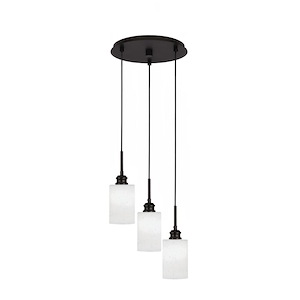Edge - 3 Light Cluster Pendalier-11.75 Inches Tall and 14.75 Inches Wide - 755746