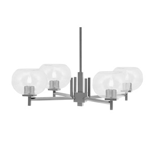Franklin - 4 Light Chandelier-7.25 Inch Tall and 29.25 Inch Wide - 1373004