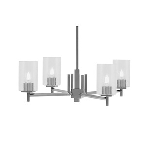 Franklin - 4 Light Chandelier-8.25 Inch Tall and 26 Inch Wide - 1373008