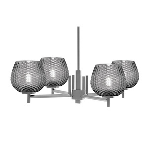 Franklin - 4 Light Chandelier-7.5 Inch Tall and 28.25 Inch Wide - 1373006