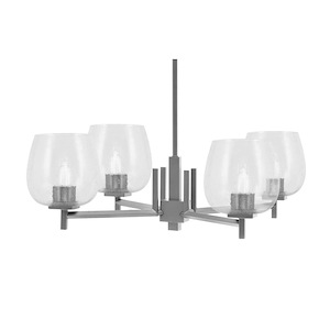 Franklin - 4 Light Chandelier-8 Inch Tall and 28 Inch Wide - 1373007