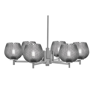Franklin - 6 Light Chandelier-7.5 Inch Tall and 30 Inch Wide - 1373012