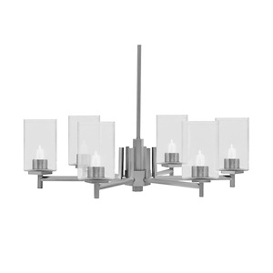 Franklin - 6 Light Chandelier-8.5 Inch Tall and 27.75 Inch Wide - 1373017