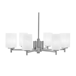 Franklin - 6 Light Chandelier-9 Inches Tall and 24.5 Inches Wide - 1363278