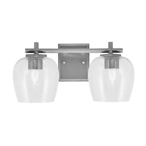 Franklin - 2 Light Bath Bar-8 Inch Tall and 16.5 Inch Length - 1373027