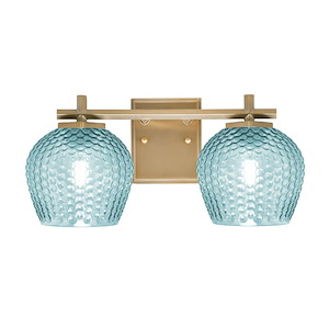 Franklin - 2 Light Bath Bar-7.5 Inch Tall and 16.25 Inch Length - 1373025