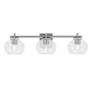 Franklin - 3 Light Bath Bar-7.25 Inch Tall and 27.75 Inch Length - 1373031