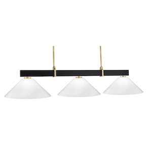 Wellington - 3 Light Bar Island-10.75 Inches Tall and 16 Inches Wide - 1344068