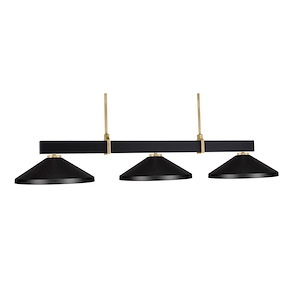 Wellington - 3 Light Bar Island-9 Inches Tall and 14 Inches Wide - 1344070