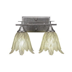 Uptowne - 2 Light Bath Bar-7.75 Inches Tall and 16.25 Inches Wide - 731602