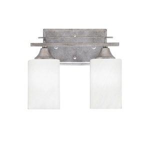 Uptowne - 2 Light Bath Bar-10 Inches Tall and 11.25 Inches Length - 1340004
