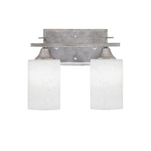 Uptowne - 2 Light Bath Bar-10 Inches Tall and 11.25 Inches Wide - 731603