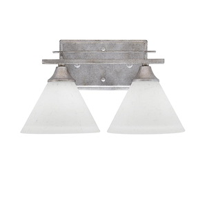 Uptowne - 2 Light Bath Bar-8.5 Inches Tall and 14 Inches Length - 1340006