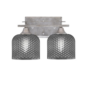Uptowne - 2 Light Bath Bar-9.25 Inches Tall and 13 Inches Length - 1340010