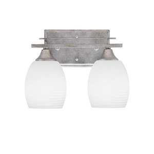 Uptowne - 2 Light Bath Bar-9.5 Inches Tall and 12 Inches Wide - 731617