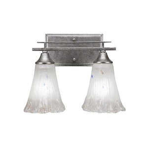Uptowne - 2 Light Bath Bar-9.75 Inches Tall and 13.5 Inches Wide - 731619