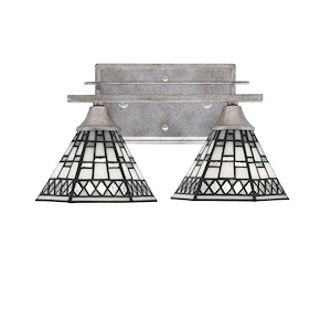 Uptowne - 2 Light Bath Bar-8.5 Inches Tall and 14.5 Inches Wide - 731622