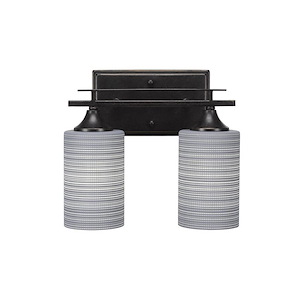Uptowne - 2 Light Bath Bar-10 Inches Tall and Inches Wide - 731633