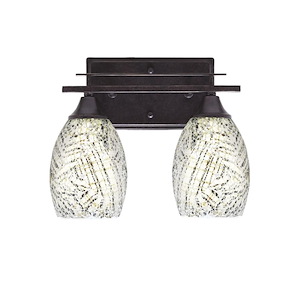 Uptowne - 2 Light Bath Bar-10 Inches Tall and Inches Wide - 731640
