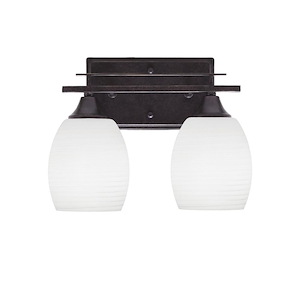 Uptowne - 2 Light Bath Bar-9.5 Inches Tall and Inches Wide - 731650