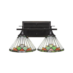 Uptowne - 2 Light Bath Bar-7.5 Inches Tall and Inches Wide - 731665