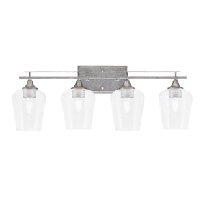 Uptowne - 4 Light Bath Bar-10 Inches Tall and 27.5 Inches Length - 1340030