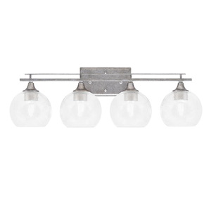 Uptowne - 4 Light Bath Bar-9 Inches Tall and 28.5 Inches Length - 1340033