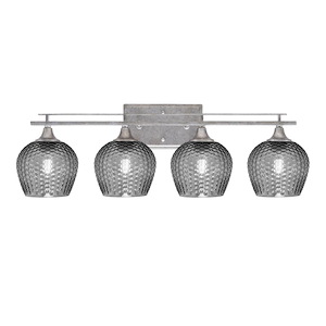 Uptowne - 4 Light Bath Bar-9.25 Inches Tall and 28.5 Inches Length - 1340036