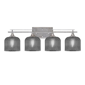 Uptowne - 4 Light Bath Bar-9.25 Inches Tall and 28.5 Inches Length - 1340037