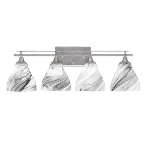 Uptowne - 4 Light Bath Bar-10 Inches Tall and 28.5 Inches Length - 1340039