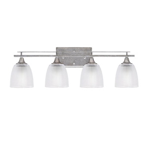 Uptowne - 4 Light Bath Bar-8.75 Inches Tall and 27.5 Inches Length - 1340040