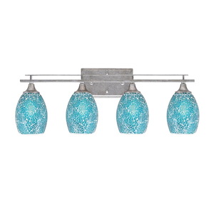 Uptowne - 4 Light Bath Bar-10.25 Inches Tall and 27.25 Inches Length - 1340041