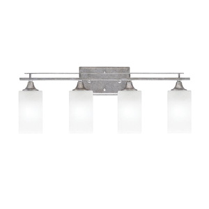 Uptowne - 4 Light Bath Bar-10.5 Inches Tall and 26.25 Inches Length - 1340042