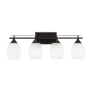 Uptowne - 4 Light Bath Bar-9.5 Inches Tall and Inches Wide - 696687
