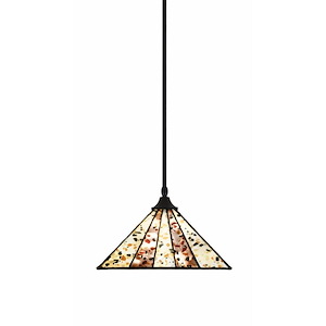 Any - 1 Light Stem Hung Stem Hung Pendant-11.5 Inches Tall and 14 Inches Wide - 489909