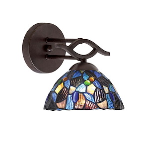 Revo - 1 Light Wall Sconce-7.75 Inches Tall and 7 Inches Wide - 489918