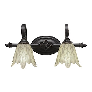 Elegante - 2 Light Bath Bar-10.25 Inches Tall and Inches Wide - 1040436