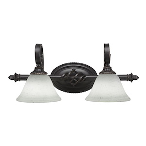 Elegante - 2 Light Bath Bar-9.25 Inches Tall and Inches Wide - 755751