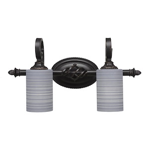 Elegante - 2 Light Bath Bar-10.75 Inches Tall and Inches Wide - 755753