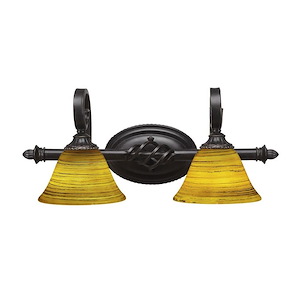 Elegante - 2 Light Bath Bar-9 Inches Tall and 9.25 Inches Wide - 1040431