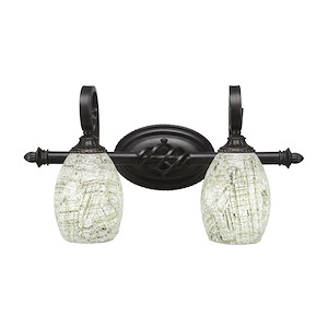 Elegante - 2 Light Bath Bar-11 Inches Tall and Inches Wide - 755759